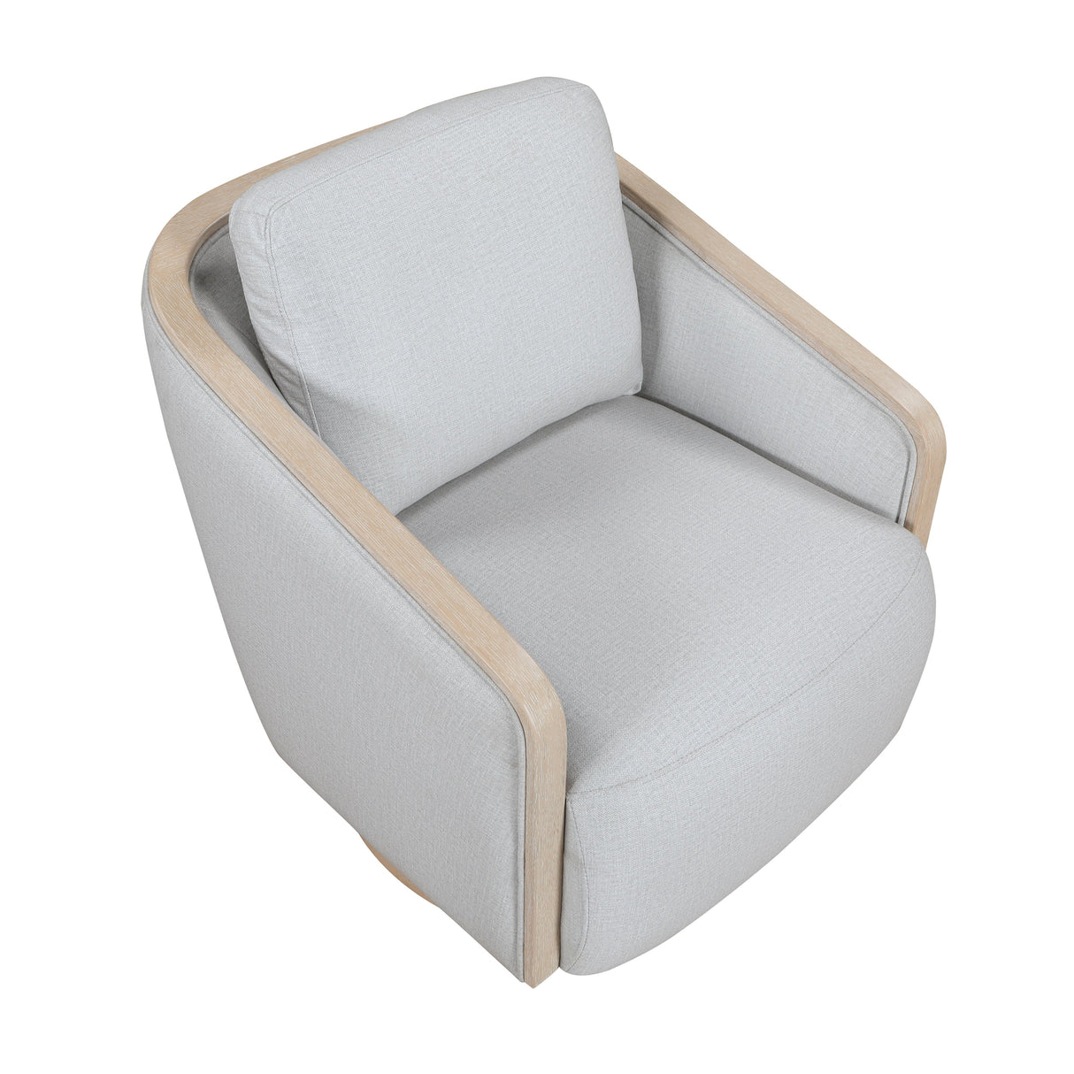 Hugo Gray Swivel Chair by Homelegance at Eve Furniture