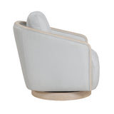 Hugo Gray Swivel Chair by Homelegance at Eve Furniture
