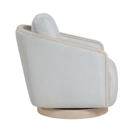 Hugo Gray Swivel Chair by Homelegance at Eve Furniture