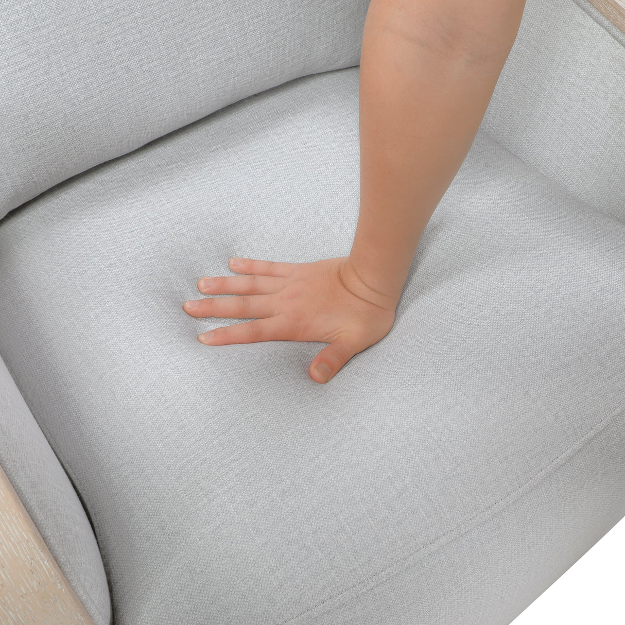 Hugo Gray Swivel Chair by Homelegance at Eve Furniture