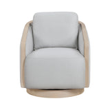 Hugo Gray Swivel Chair by Homelegance at Eve Furniture