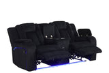 Hulk Black 3-Piece Reclining Set by Happy Homes at Eve Furniture