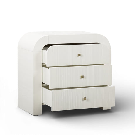 Hump 38" Arched 3-Drawer Bedside Chest by TOV Furniture at Eve Furniture