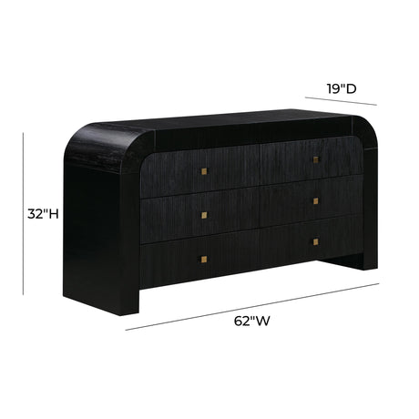 Hump 6 Drawer Dresser by TOV Furniture at Eve Furniture