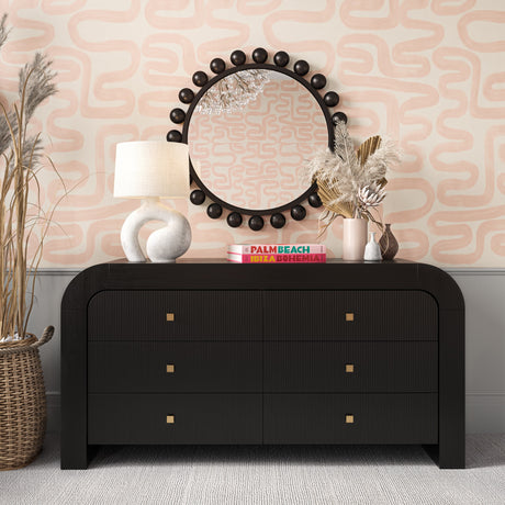 Hump 6 Drawer Dresser by TOV Furniture at Eve Furniture