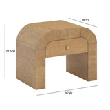 Hump Nightstand by TOV Furniture at Eve Furniture