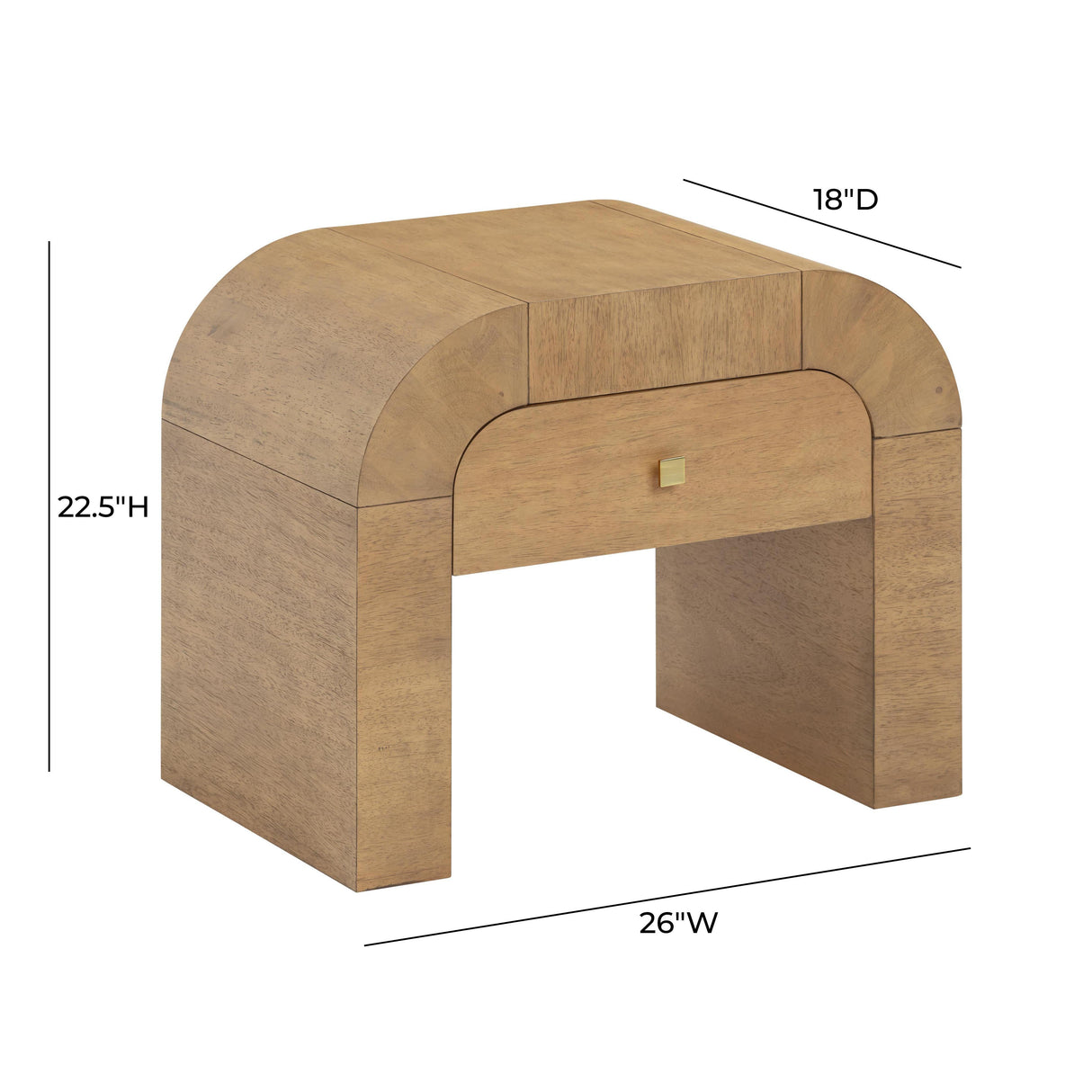 Hump Nightstand by TOV Furniture at Eve Furniture