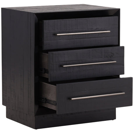 Humphreys Nightstand, Black by Dovetail at Eve Furniture