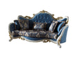 Hunkar Blue Stationary Loveseat by Furnia at Eve Furniture