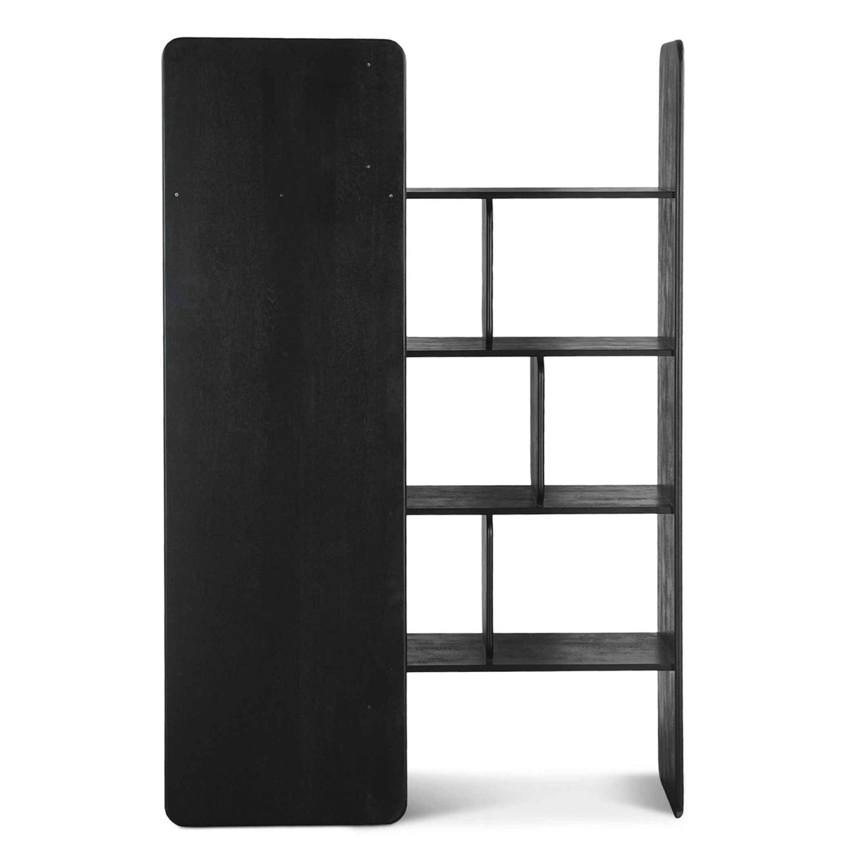 Hunter 48" Bookshelves in Black by Home Trends & Design at Eve Furniture