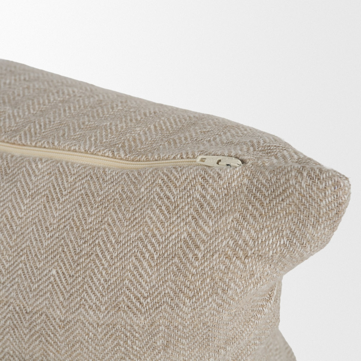 Hunter 14x26 Lumbar Oatmeal w/ Green Stripe Decorative Pillow Cover by Mercana at Eve Furniture