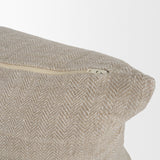 Hunter 14x26 Lumbar Oatmeal w/ Green Stripe Decorative Pillow Cover by Mercana at Eve Furniture