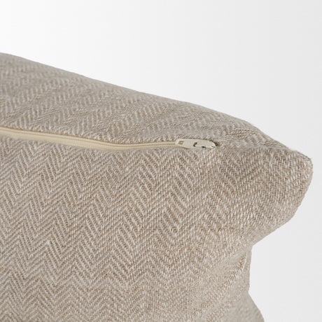 Hunter 14x26 Lumbar Oatmeal w/ Green Stripe Decorative Pillow Cover by Mercana at Eve Furniture