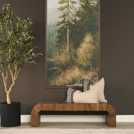 Hunter 14x26 Lumbar Oatmeal w/ Green Stripe Decorative Pillow Cover by Mercana at Eve Furniture