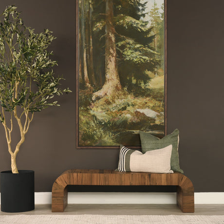 Hunter 14x26 Lumbar Oatmeal w/ Green Stripe Decorative Pillow Cover by Mercana at Eve Furniture