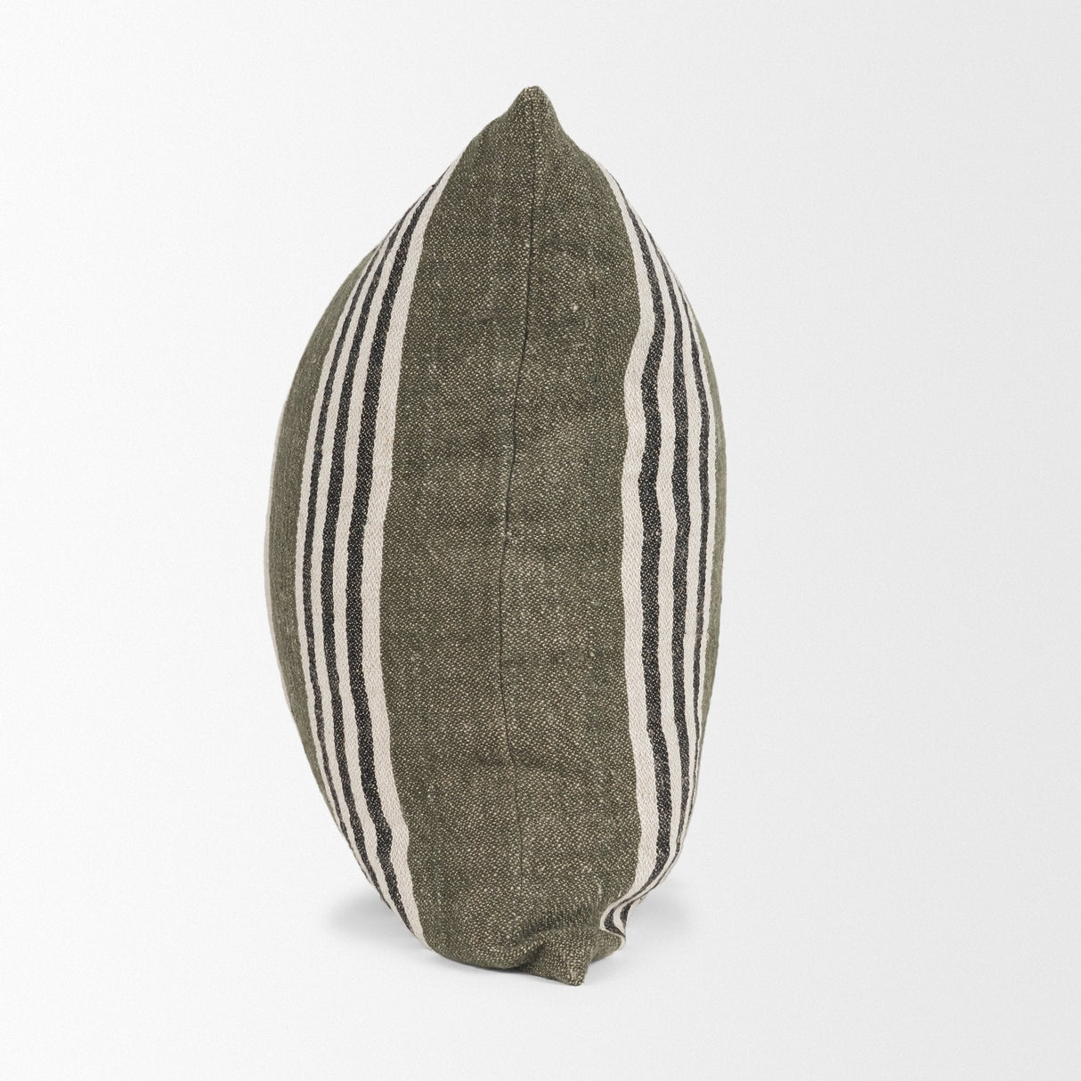 Hunter 20x20 Square Oatmeal w/ Green Stripe Decorative Pillow Cover by Mercana at Eve Furniture
