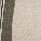 Hunter 20x20 Square Oatmeal w/ Green Stripe Decorative Pillow Cover by Mercana at Eve Furniture