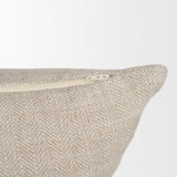 Hunter 20x20 Square Oatmeal w/ Green Stripe Decorative Pillow Cover by Mercana at Eve Furniture