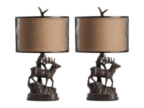 Hunters Walk Bronze Table Lamp (Set of 2) by Crestview at Eve Furniture