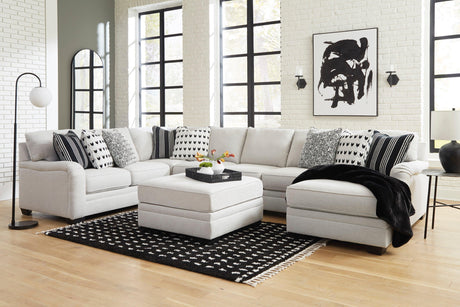 Huntsworth Dove Gray 5-Piece Right Arm Facing Chaise Sectional by Ashley at Eve Furniture