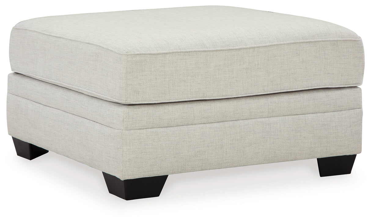 Huntsworth Dove Gray Oversized Accent Ottoman