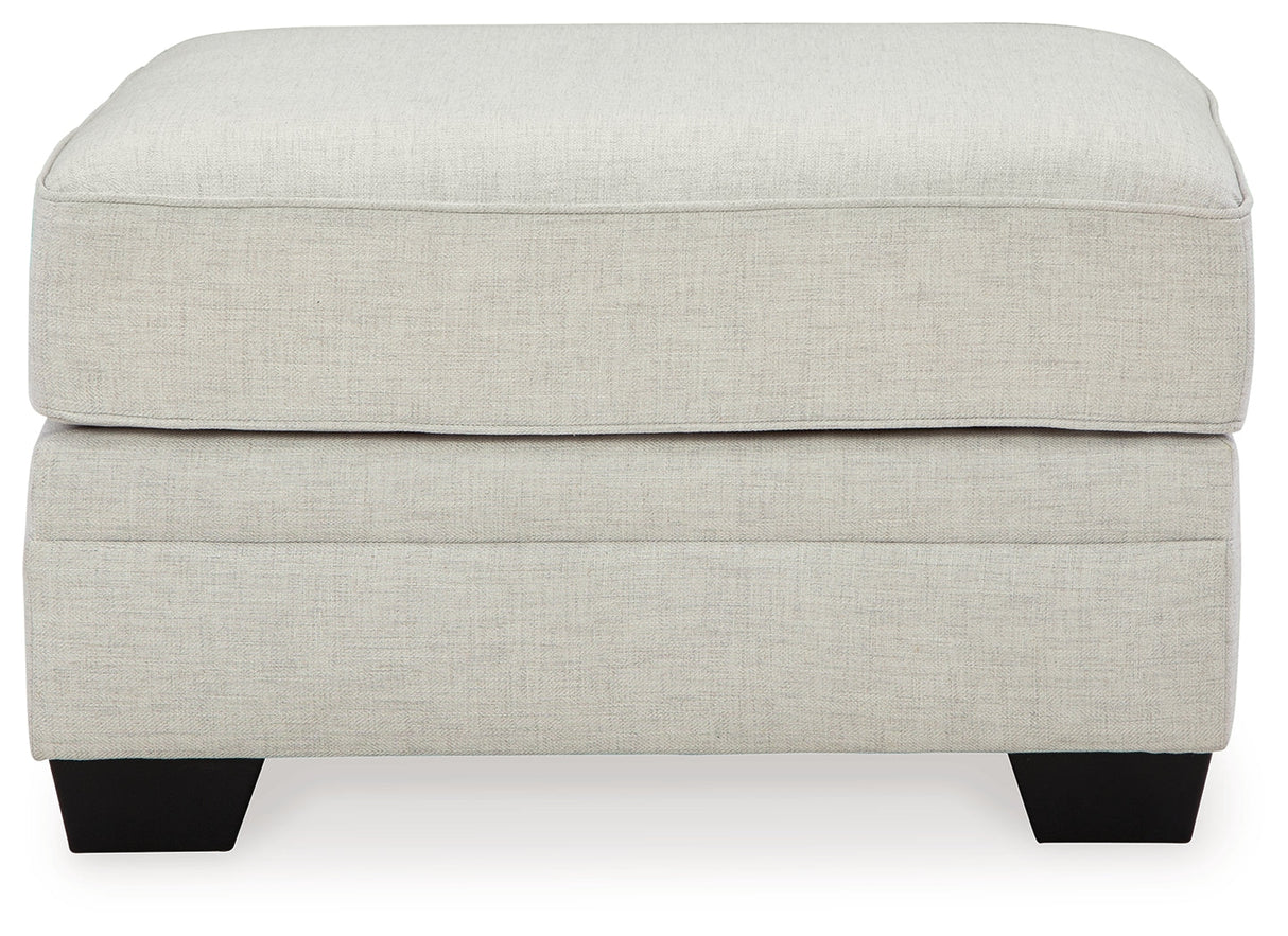 Huntsworth Dove Gray Oversized Accent Ottoman