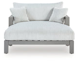 Hurley Park Gray Outdoor Chaise Lounge with Cushion by Ashley at Eve Furniture