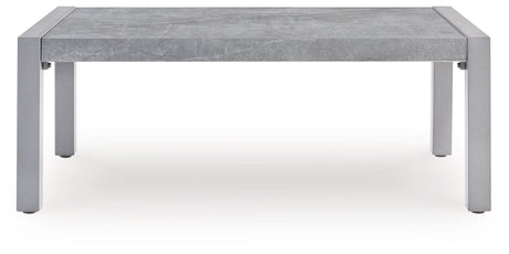 Hurley Park Gray Outdoor Coffee Table by Ashley at Eve Furniture