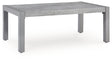 Hurley Park Gray Outdoor Coffee Table by Ashley at Eve Furniture