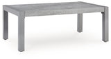 Hurley Park Gray Outdoor Coffee Table by Ashley at Eve Furniture
