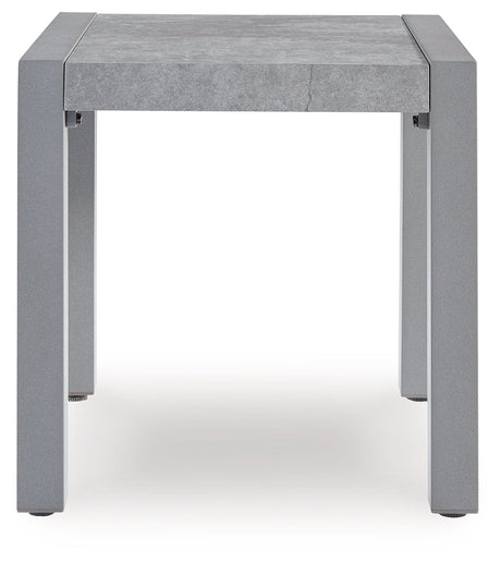 Hurley Park Gray Outdoor End Table by Ashley at Eve Furniture