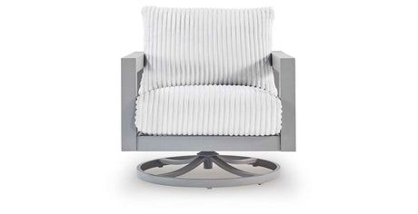 Hurley Park Gray Outdoor Sofa with 2 Lounge Chairs by Ashley at Eve Furniture