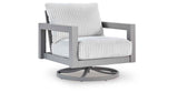 Hurley Park Gray Outdoor Sofa with 2 Lounge Chairs by Ashley at Eve Furniture