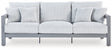 Hurley Park Gray Outdoor Sofa with Cushion by Ashley at Eve Furniture