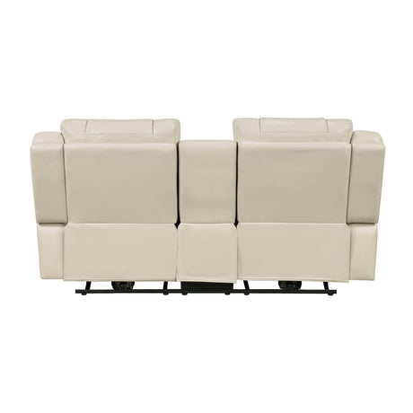 Huron Beige 2-Piece Power Double Reclining Set by Homelegance at Eve Furniture
