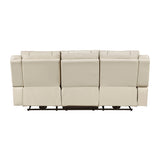 Huron Beige 2-Piece Power Double Reclining Set by Homelegance at Eve Furniture