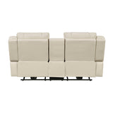 Huron Beige Power Double Reclining Living Room Set by Homelegance at Eve Furniture
