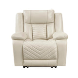 Huron Beige Power Double Reclining Living Room Set by Homelegance at Eve Furniture