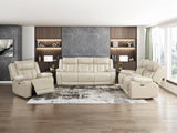 Huron Beige Power Double Reclining Living Room Set by Homelegance at Eve Furniture