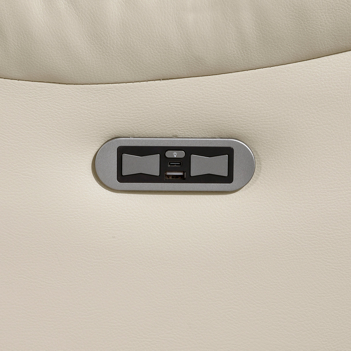Huron Beige Power Double Reclining Sofa by Homelegance at Eve Furniture