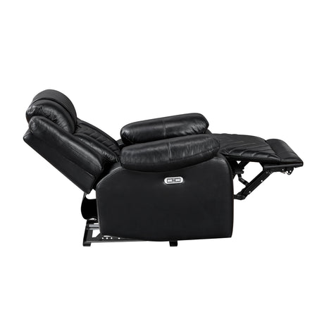 Huron Black Power Double Reclining Living Room Set by Homelegance at Eve Furniture