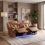 Huron Brown Power Reclining Living Room Set by Homelegance at Eve Furniture