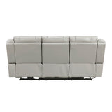 Huron Gray Power Double Reclining Living Room Set by Homelegance at Eve Furniture
