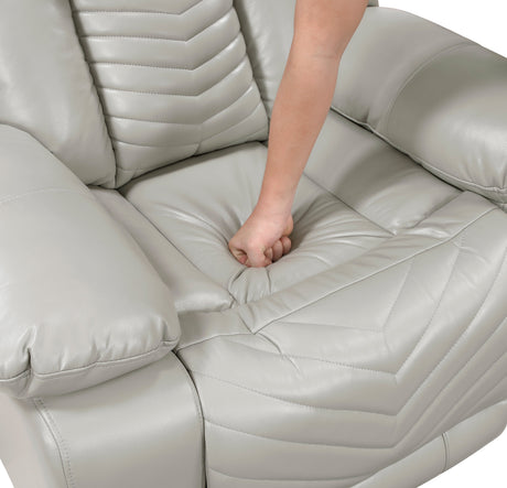 Huron Gray Power Double Reclining Sofa by Homelegance at Eve Furniture
