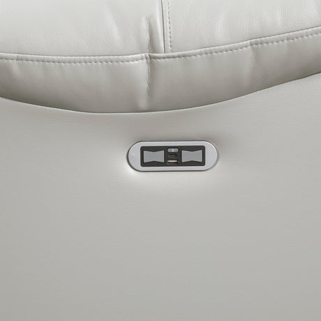 Huron Gray Power Double Reclining Sofa by Homelegance at Eve Furniture