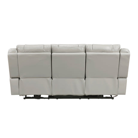 Huron Gray Power Double Reclining Sofa by Homelegance at Eve Furniture