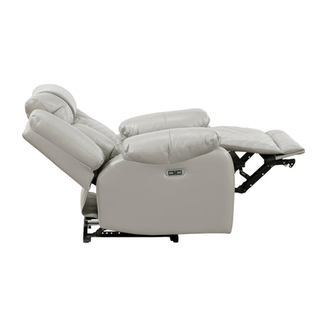Huron Gray Power Reclining Chair by Homelegance at Eve Furniture