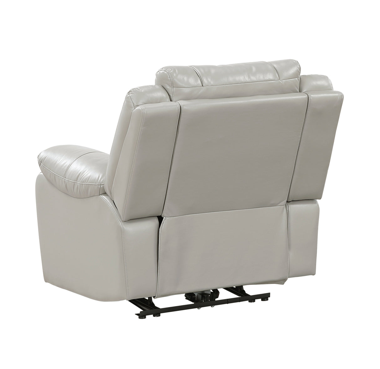 Huron Gray Power Reclining Chair by Homelegance at Eve Furniture