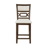 Hutchinson Dark Brown/Beige 5-Piece Counter Height Set by Homelegance at Eve Furniture