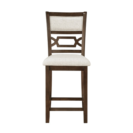 Hutchinson Dark Brown/Beige 5-Piece Counter Height Set by Homelegance at Eve Furniture